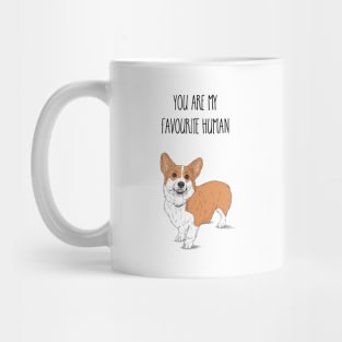 Corgi Dog's Favourite Human Mug